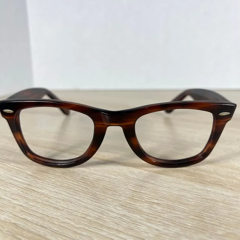 B&L Ray-Ban USA Wayfarer Sunglasses FRAMES ONLY Brown B&L 5024